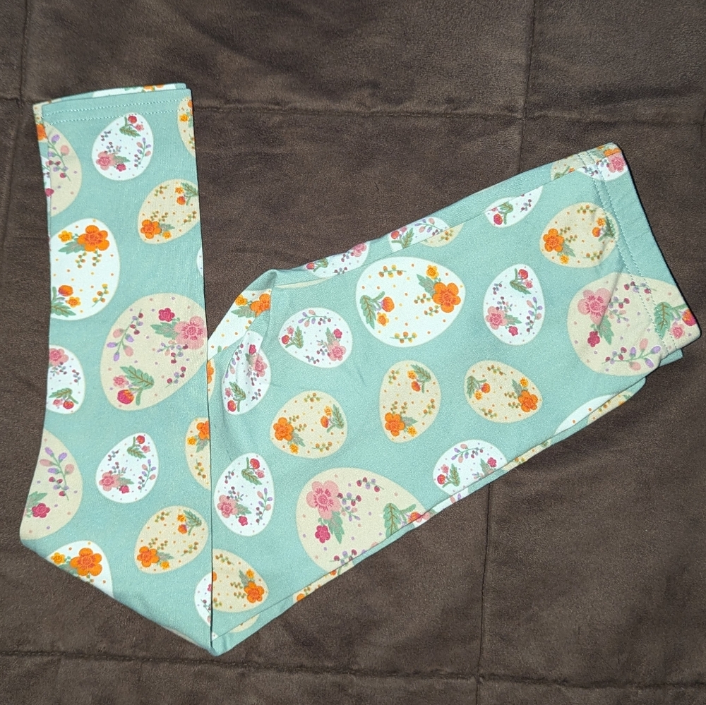 dotdotsmile Easter egg leggings, size 7
